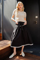 RICK RACK TRIM MIDI SKIRT - Eesome - RARA Boutique 