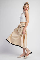 RICK RACK TRIM MIDI SKIRT - Eesome - RARA Boutique 