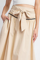 RICK RACK TRIM MIDI SKIRT - Eesome - RARA Boutique 