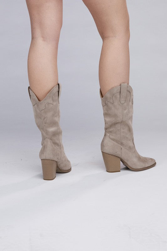 Heeled Cowboy Western Boots - RARA Boutique 