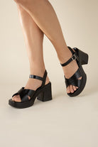 Crisscross Sandal Heels - RARA Boutique 