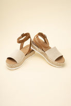 Espadrille Platform Ankle Strap Sandals - RARA Boutique 