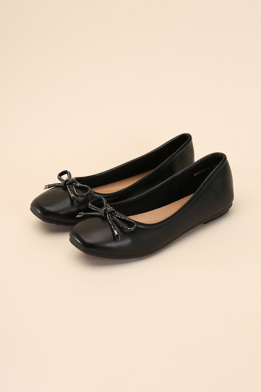 Bow Ballet Flats Shoes - RARA Boutique 