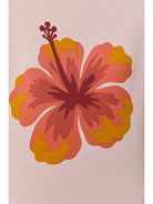 Hibiscus tropical flower short sleeve cropped baby T-shirt by RARA Boutique featuring vibrant floral design and comfortable fit.