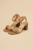 Buckle Sandal Heel with Ankle Strap - RARA Boutique 