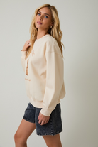 Coffee Time Teddy Bear Embroidered Crewneck Sweatshirt - Sunday Edition - RARA Boutique 