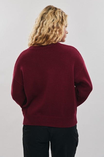 Santa Teddy Bear Long Sleeve Christmas Sweater - Le Lis - RARA Boutique 