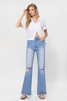 High Rise Vintage Flare Jeans- Flying Monkey - RARA Boutique 