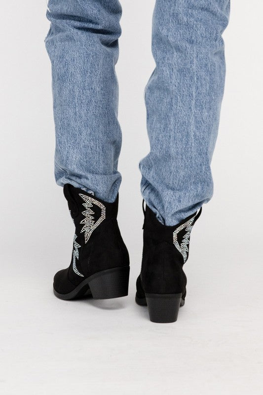 Rhinestone Western Cowboy Boots - RARA Boutique 