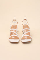 Open Toe  Strappy Low Heel Sandals - RARA Boutique 