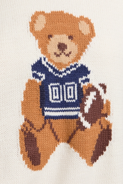 Long Sleeve Football Teddy Bear Sweater - Le Lis - RARA Boutique 