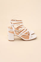 Open Toe  Strappy Low Heel Sandals - RARA Boutique 