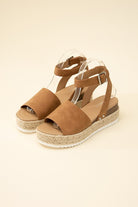 Espadrille Platform Ankle Strap Sandals - RARA Boutique 