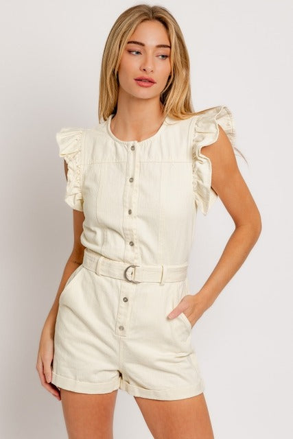 white romper - RARA Boutique 