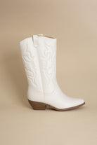 Tall Western Boots with Pointed Toe - RARA Boutique 