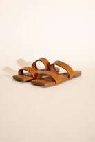 Double Strap Slides Sandals - RARA Boutique 