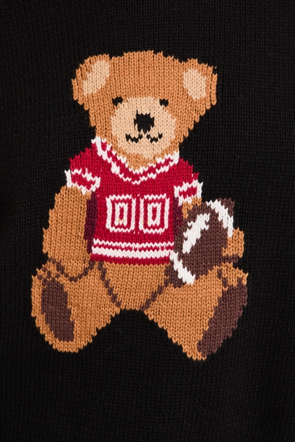 Long Sleeve Football Teddy Bear Sweater - Le Lis - RARA Boutique 
