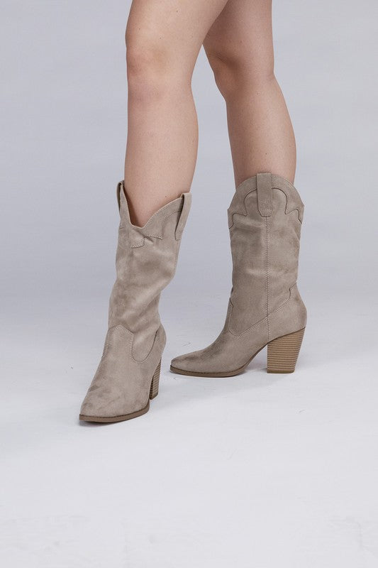 Heeled Cowboy Western Boots - RARA Boutique 